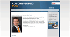 Desktop Screenshot of cdu-plaidt.de